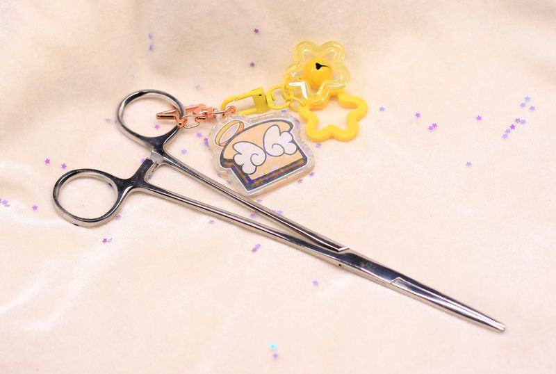 BJD Stringing Clamp with AngelToast Charm Fob, Large