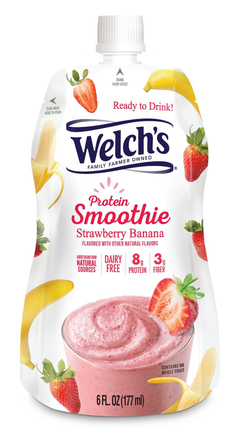 Welch's Protein Smoothie - Strawberry Banana 12- Pack