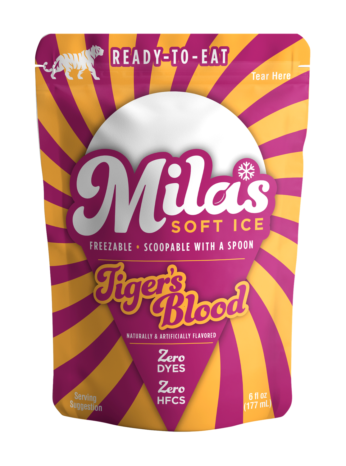 Mila's Soft Ice - Tigers Blood. 12 Pack
