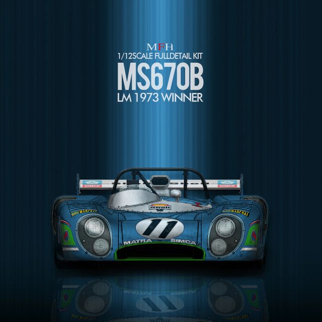 1/12 kit model - MATRA MS670B LE MANS 1973 - model factory hiro K853