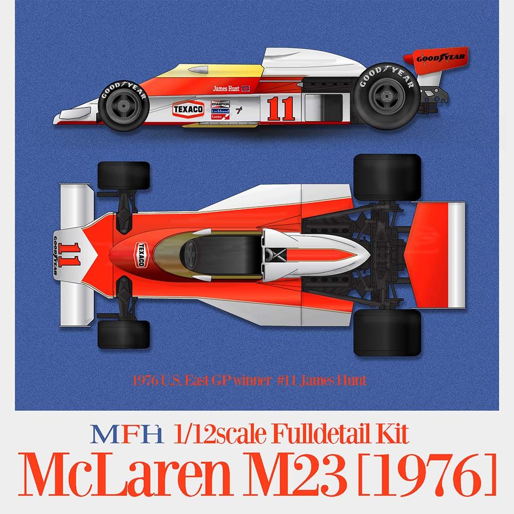 1/12 maquette en kit - Mc Laren M23 GP canada &amp; usa 1976- j.Hunt - model factory hiro K858