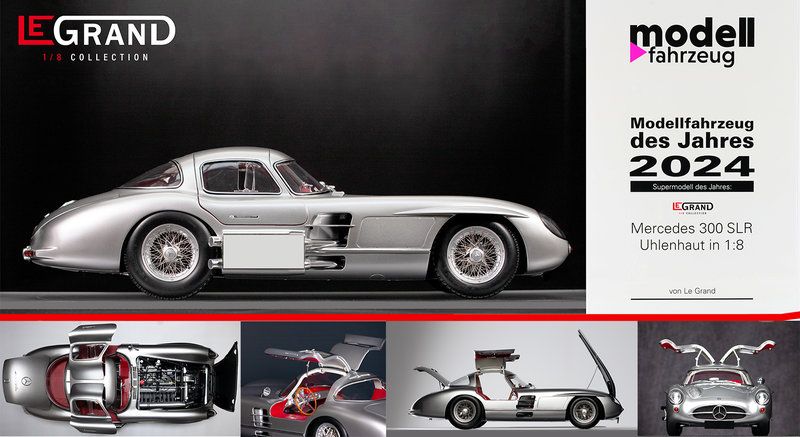 Kit 1/8 en MERCEDES 300 SLR UHLENHAUT COUPE II red intérior- LEGRAND - POC-LE105