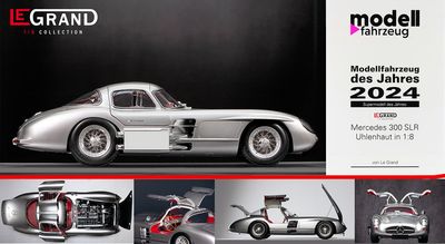 Maquette 1/8 en kit MERCEDES 300 SLR UHLENHAUT COUPE II ROUGE - LEGRAND - POC-LE105