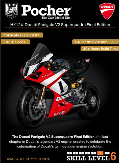 MODEL KIT 1/4 Ducati Panigale V2 Superquadro Final Edition Pocher HK124