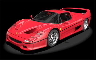 Kit Pocher 1/8 Ferrari F50  Rosso corsa kit TO ASSEMBLE