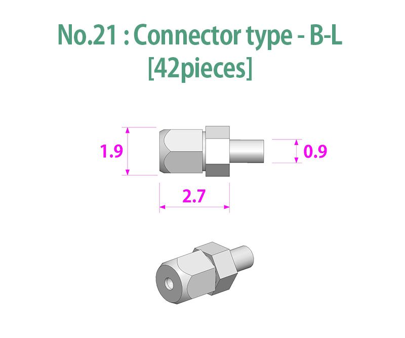 CONNECTEUR DURITE B-L - model factory hiro - MFHP1149