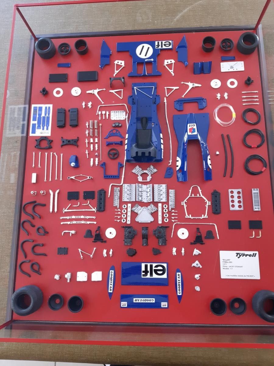 1/12 Modell TYRRELL 003 MONACO 1971 Zerlegt In Vitrine- TAM12054 Zerlegt