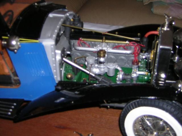 montage 1/8 maquette pocher (rolls royce, mercedes)