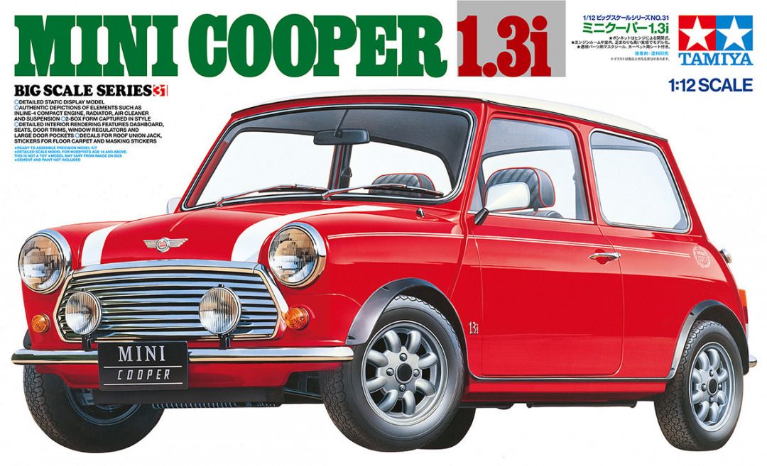 Model to build 1/12 Mini cooper 1.3i - tamiya - tam12031 - reissue