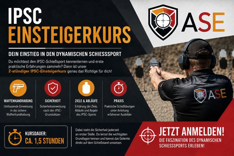 IPSC-Einsteiger-Kurs - 29.08.2026 - 10:30h - Bergkamen IPSC-Einsteiger-Kurs - 29.08.2026 - 10:30h - Bergkamen