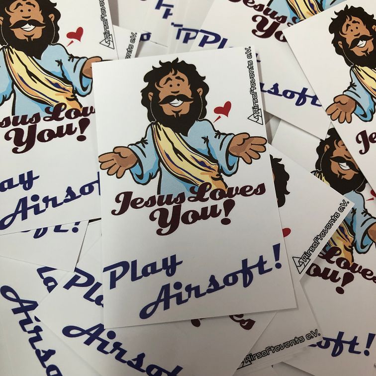 Jesus loves you (eckig)