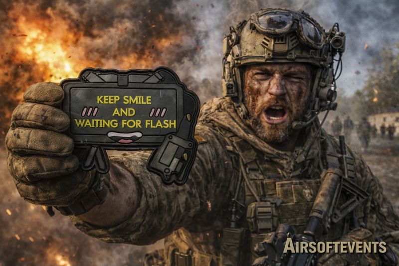 Keep smile and waiting for flash - Patch