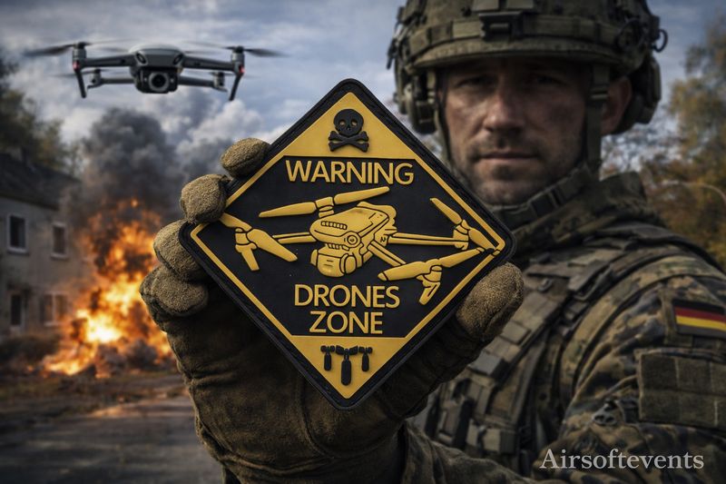 Drones Zone (Black/TAN) - Patch