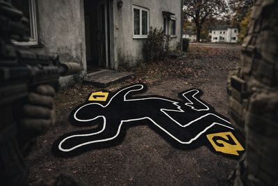 Tatort-Teppich - 120cm x 80cm