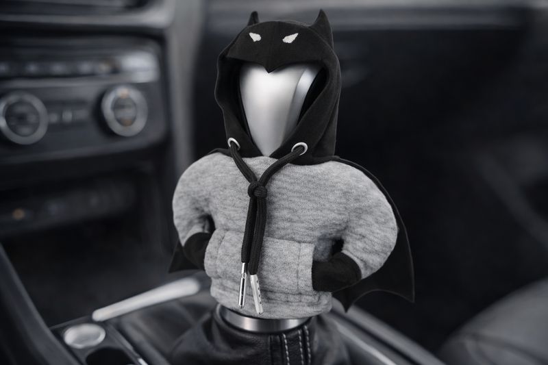 Hoodie für deinen Schaltknauf - Grau mit Maske