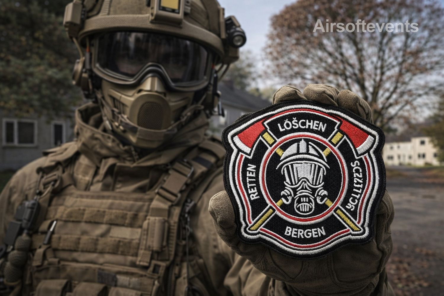 Löschen, Schützen, Bergen, Retten - Feuerwehr-Patch