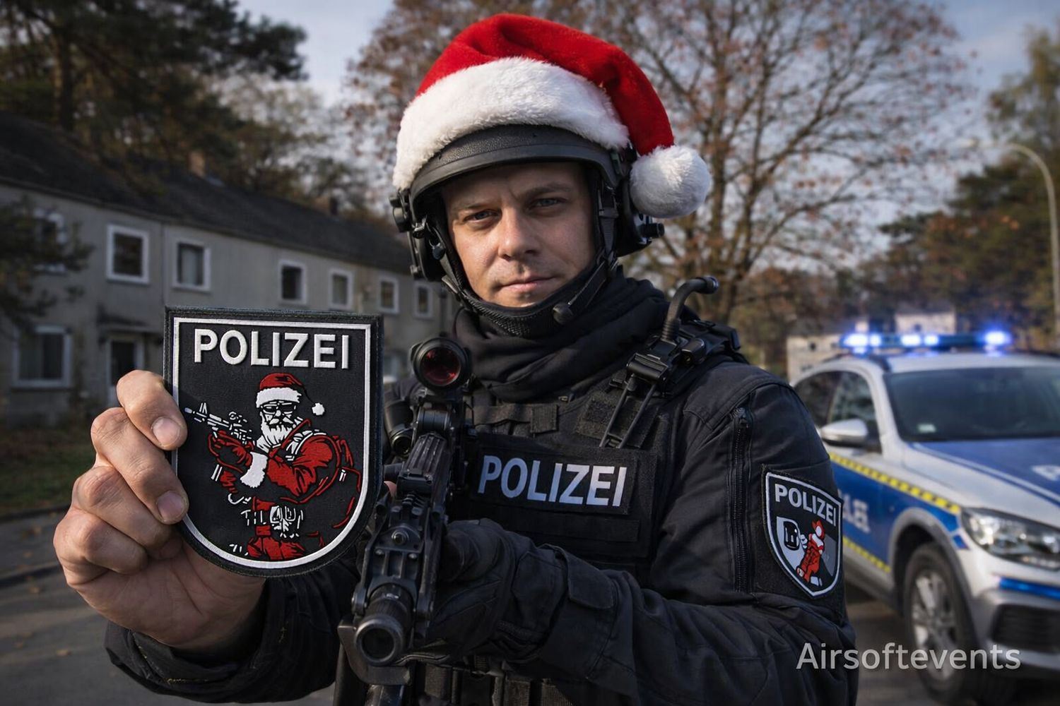 Weihnachtsmann - Polizei-Patch