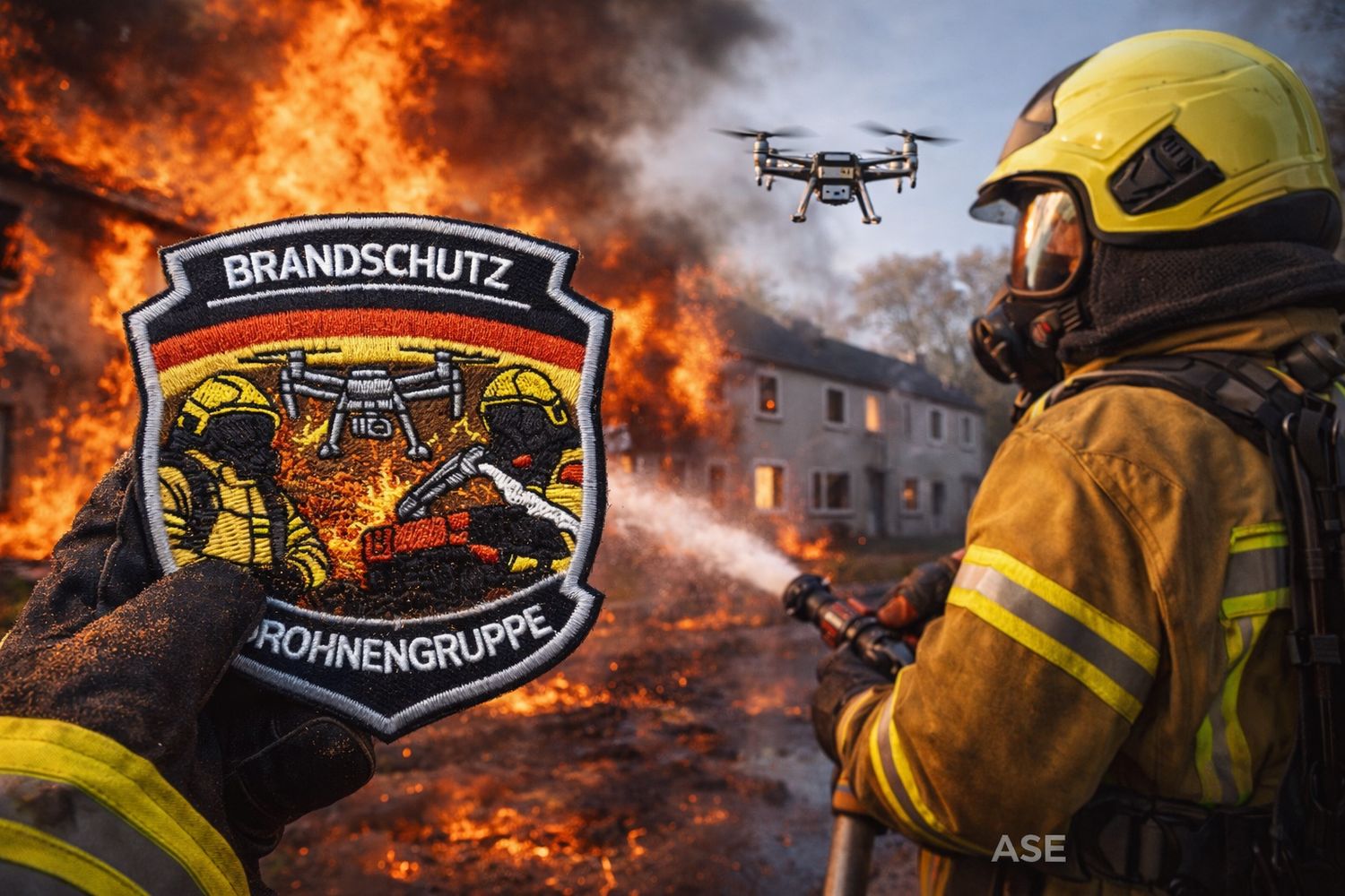 Brandschutz - Drohnengruppe - Feuerwehr-Patch
