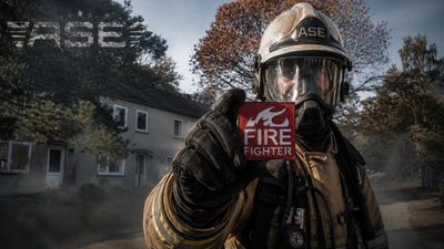 Fire Fighter - Feuerwehr-Patch (Lasercut/rot) Fire Fighter - Feuerwehr-Patch (Lasercut/rot)