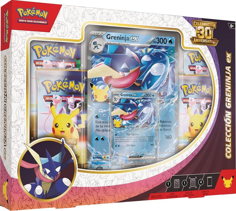 Colección Greninja Ex - Celebración 30 Aniversario - Pokémon