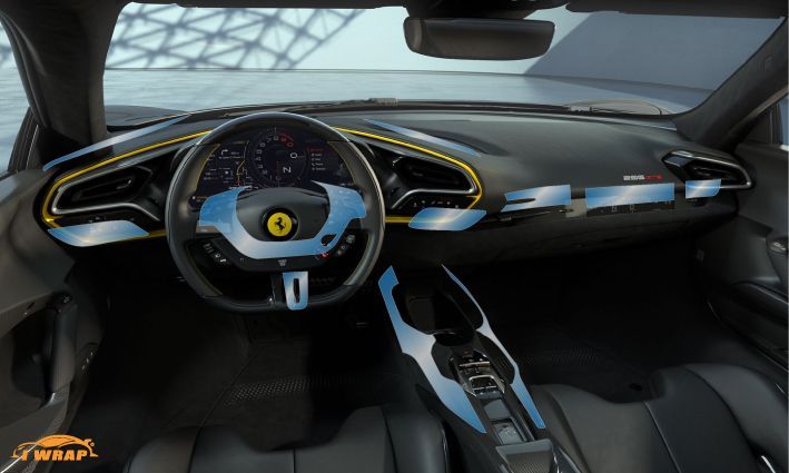 Ferrari 296 GTB Assetto Fiorano (display + interior)