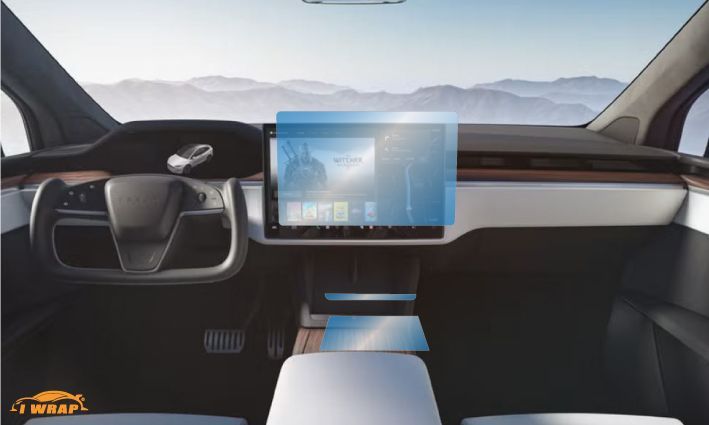 Tesla Model X (display + interior)