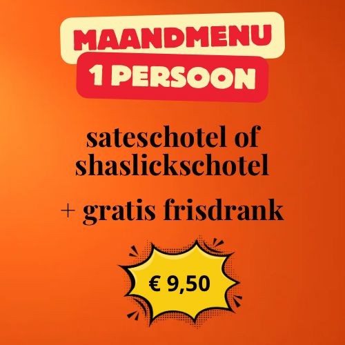 Maandmenu (1 pers)
