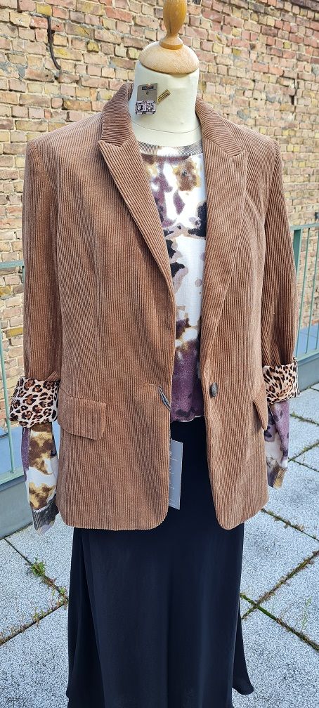 Cordblazer mit Leofutter