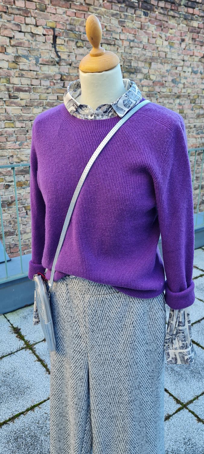Kaschmir-Pullover violett