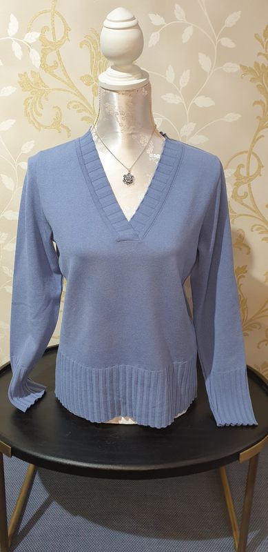 Pullover Taubenblau