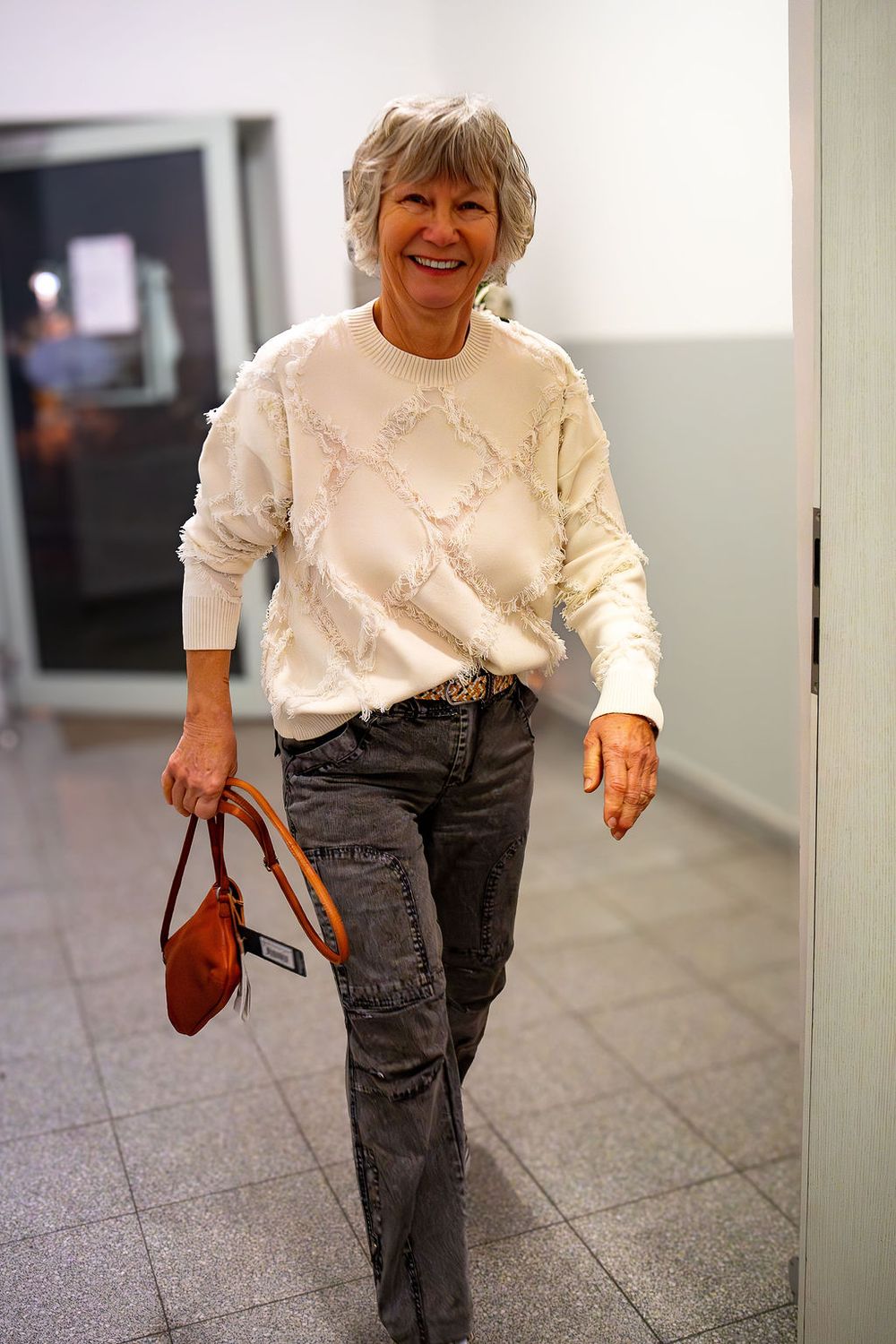 Pullover mit Fransen-Ornament