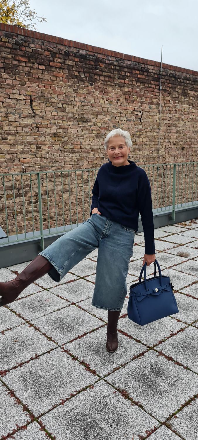 Jeans-Bermudahose
