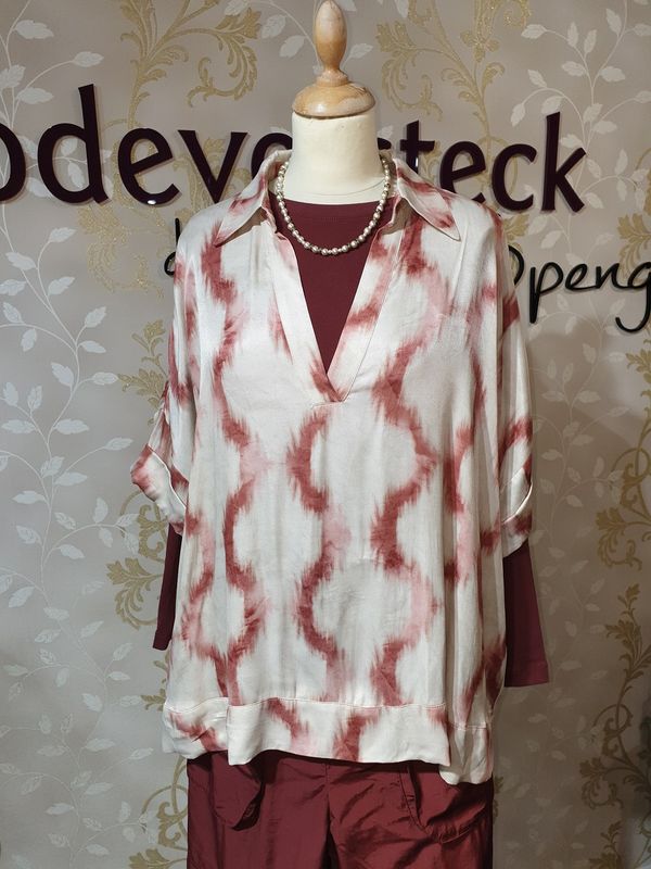 Blusenshirt Batik oversize