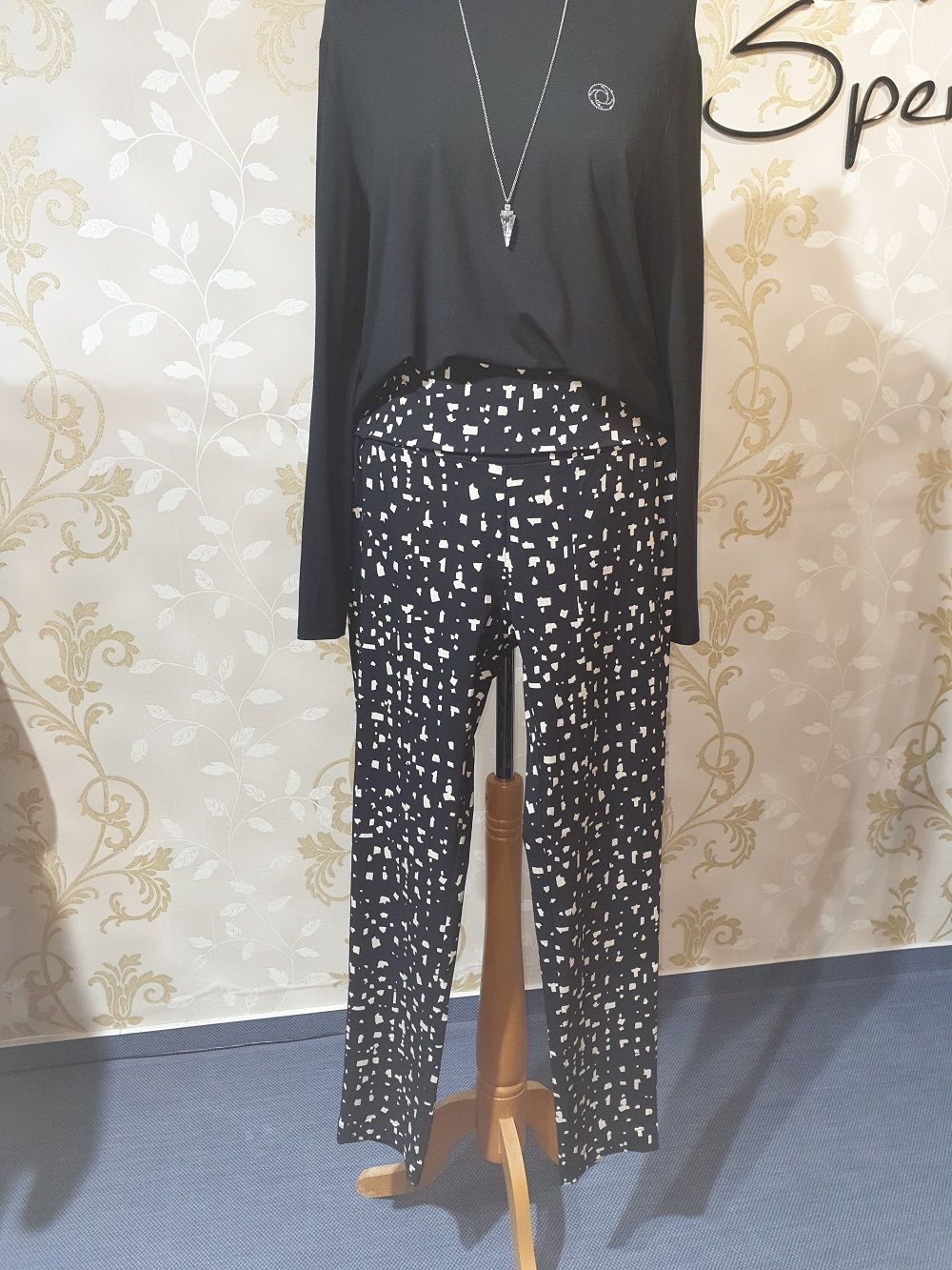 Stretchhose gemustert