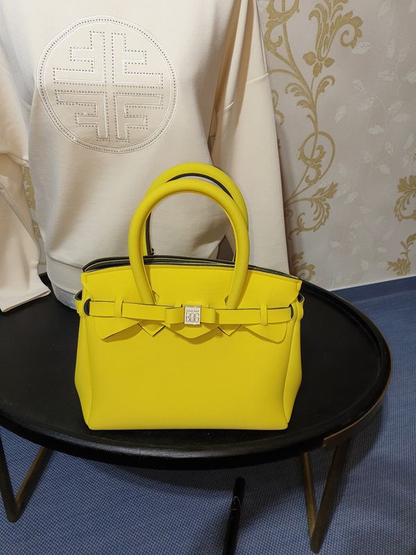 Tasche mit Henkeln, Gelb