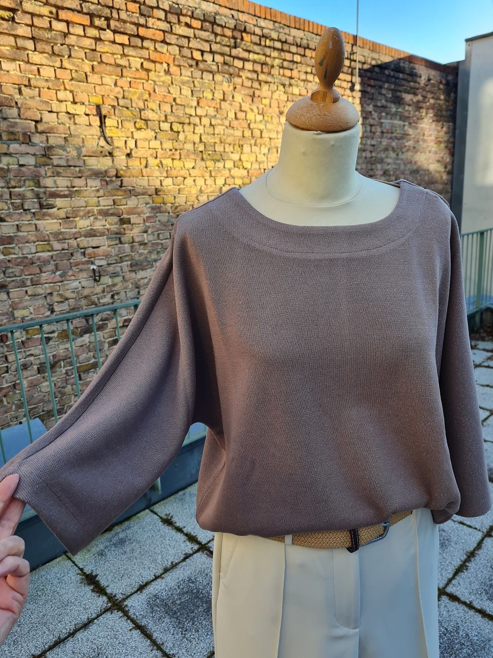 Sweatshirt mit Glitzereffekt