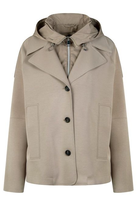 Jacke mit Kapuzeneinsatz