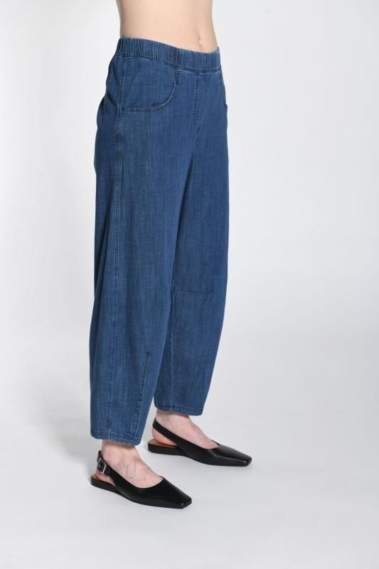Tencel-Hose Denimblau