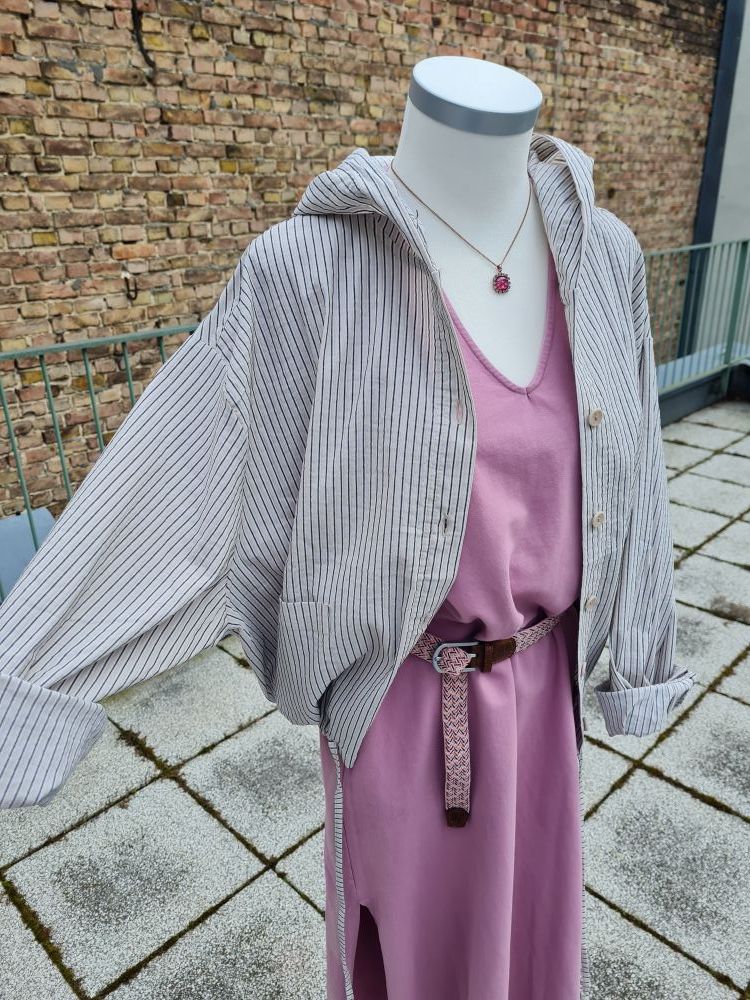 Sommerjacke mit Kapuze, gestreift Sommerjacke mit Kapuze, gestreift