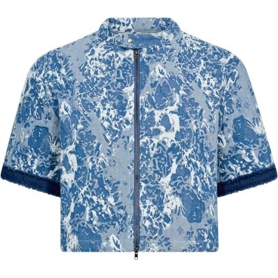 Jeansjacke mit kurzem Arm