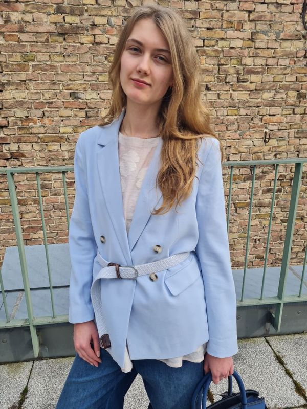Blazer Oversize Hellblau
