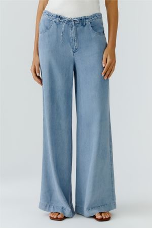 Hose Palazzo in Denimblau