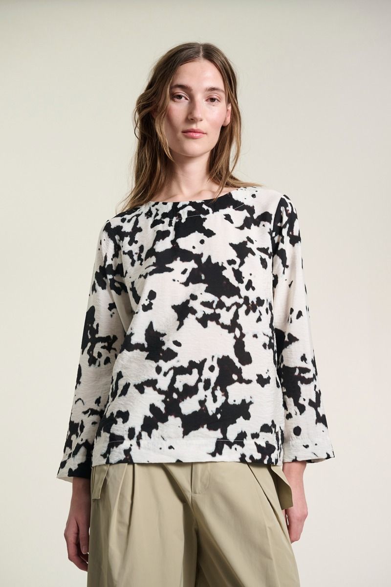 Bluse dezent gemustert