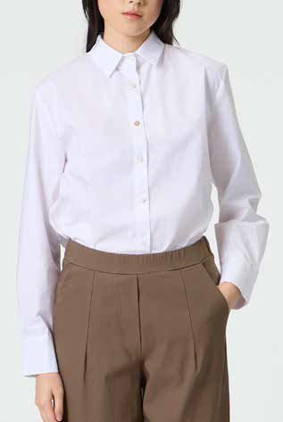 Weiße Bluse Popelin Weiße Bluse Popelin