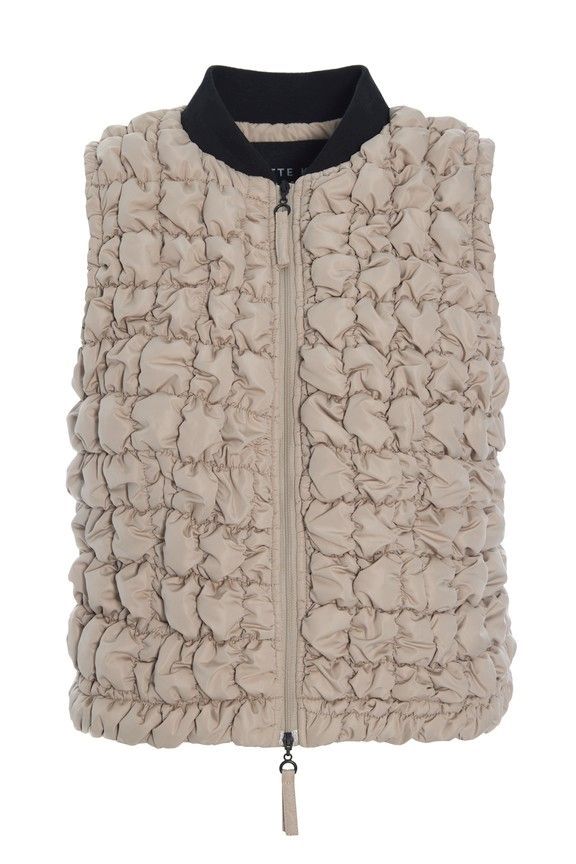 Steppweste, Stretch, Beige oder Schwarz Steppweste, Stretch, Beige oder Schwarz