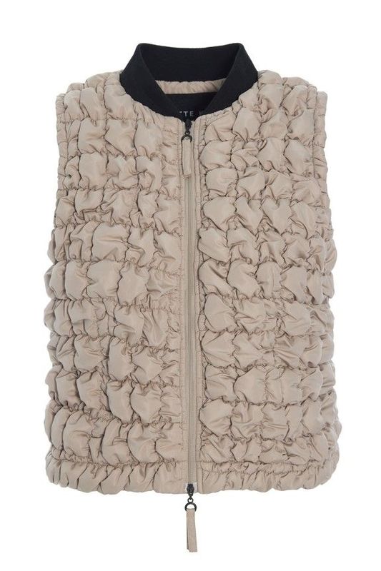 Steppweste, Stretch, Beige oder Schwarz Steppweste, Stretch, Beige oder Schwarz