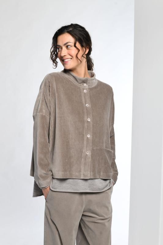 Jacke Chenille Greige Jacke Chenille Greige