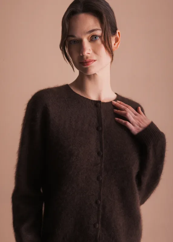 Strick-Cardigan Palina, Braun Strick-Cardigan Palina, Braun
