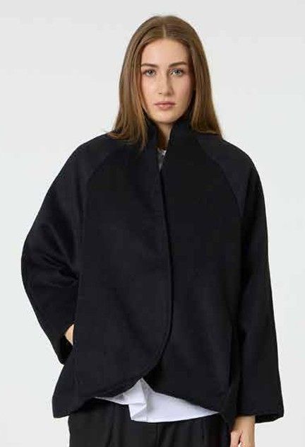 Jacke, Outdoor, mit Wolle, Schwarz Jacke, Outdoor, mit Wolle, Schwarz