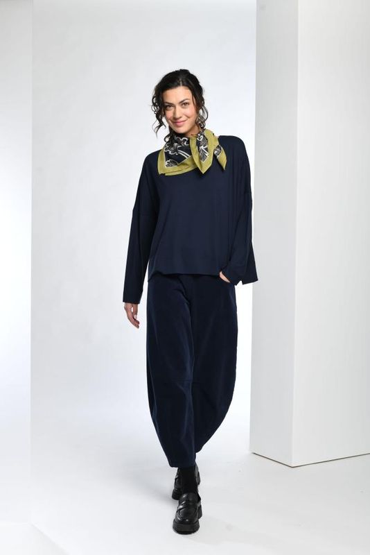 Boulehose Cordsamt Mitternachtsblau Boulehose Cordsamt Mitternachtsblau
